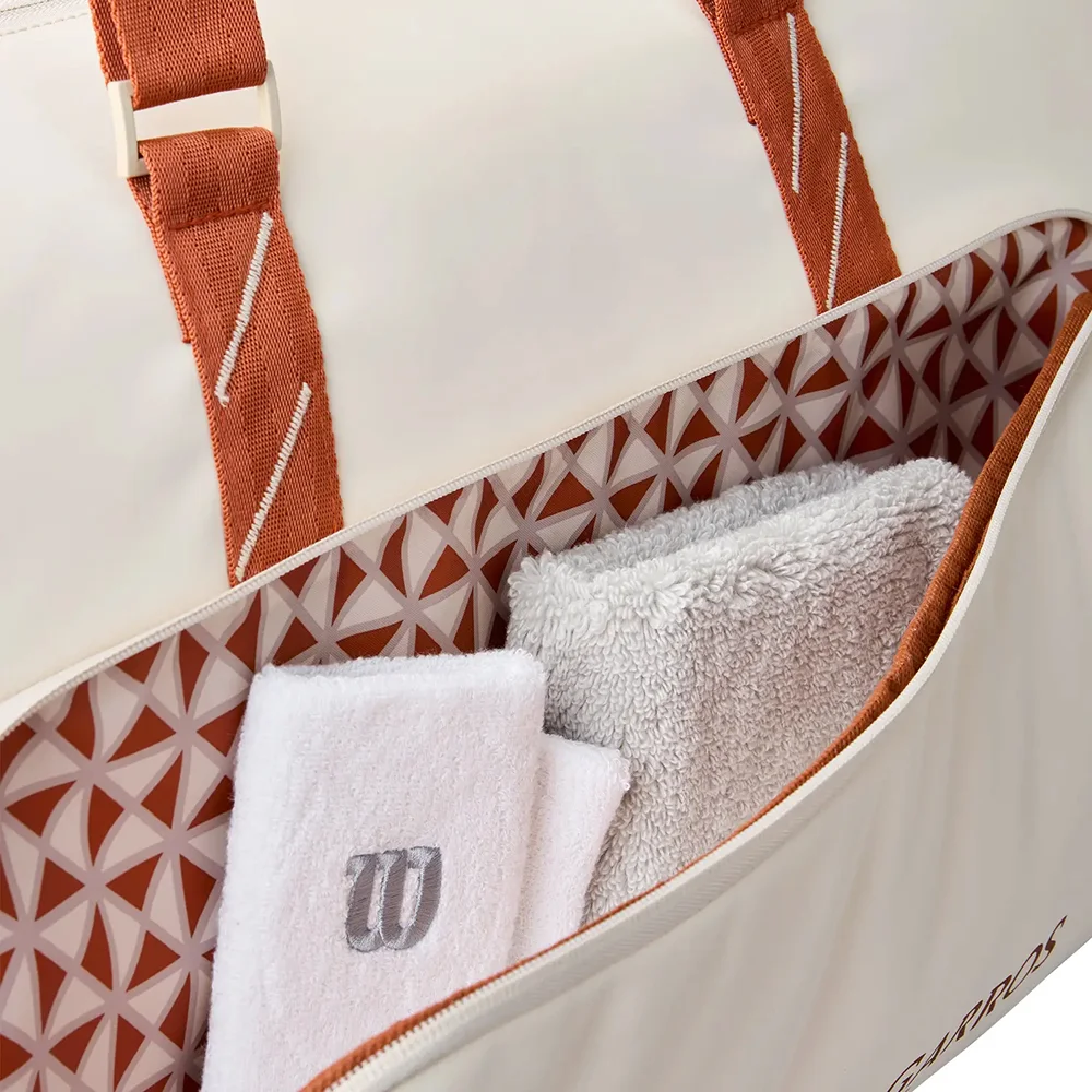 Wilson Roland Garros 2025 Large Duffle Bag – bolsa desportiva Wilson premium para padel e ténis - imagem 4