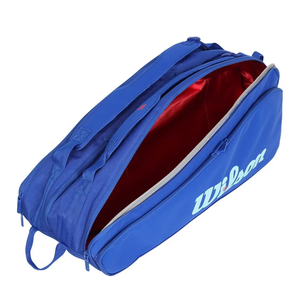 Wilson Racket Bag Ultra V5 Tour 12 Blue – grande bolsa para 12 raquetes com isolamento térmico e espaço para calçado - imagem 5