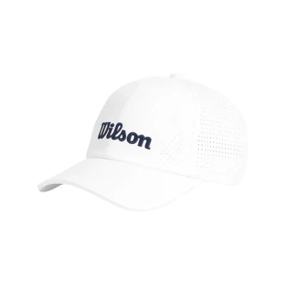 Wilson Active Perforated Cap White Navy