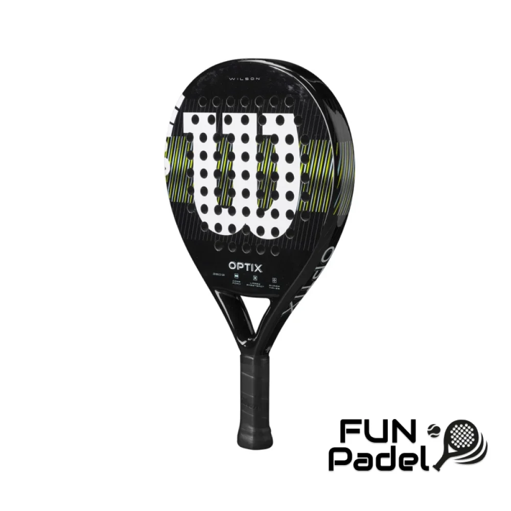 Wilson Optix V1 Black Padel 2 – Raquete de Padel Focada no Controlo para Iniciantes e Intermédios - imagem 2