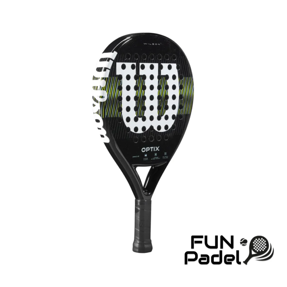 Wilson Optix V1 Black Padel 2 – Raquete de Padel Focada no Controlo para Iniciantes e Intermédios - imagem 3