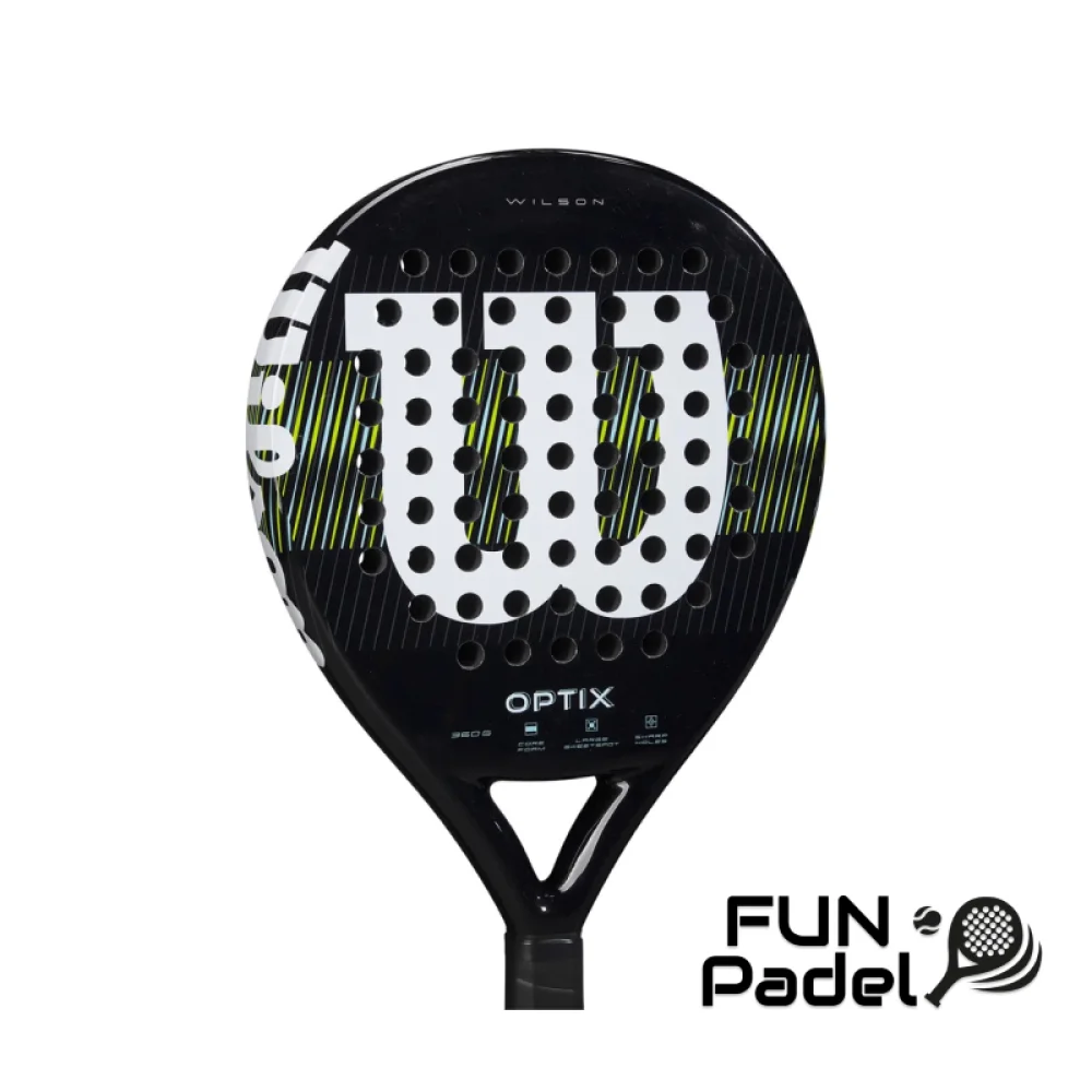 Wilson Optix V1 Black Padel 2 – Raquete de Padel Focada no Controlo para Iniciantes e Intermédios - imagem 4