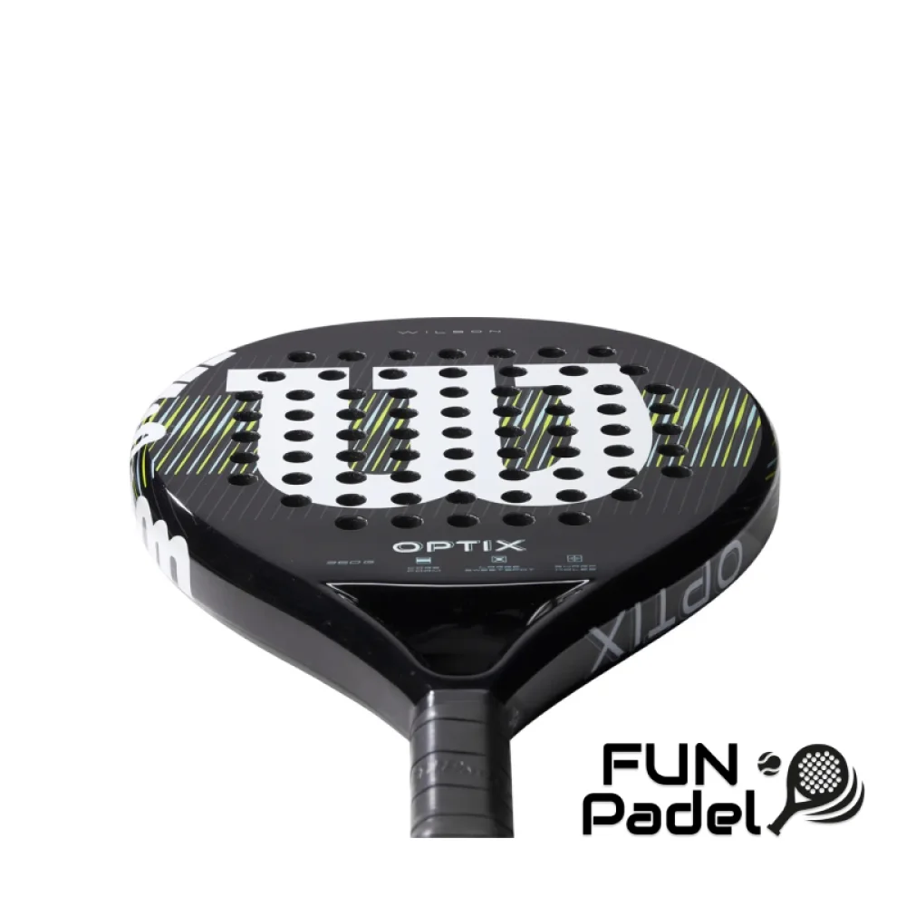 Wilson Optix V1 Black Padel 2 – Raquete de Padel Focada no Controlo para Iniciantes e Intermédios - imagem 5
