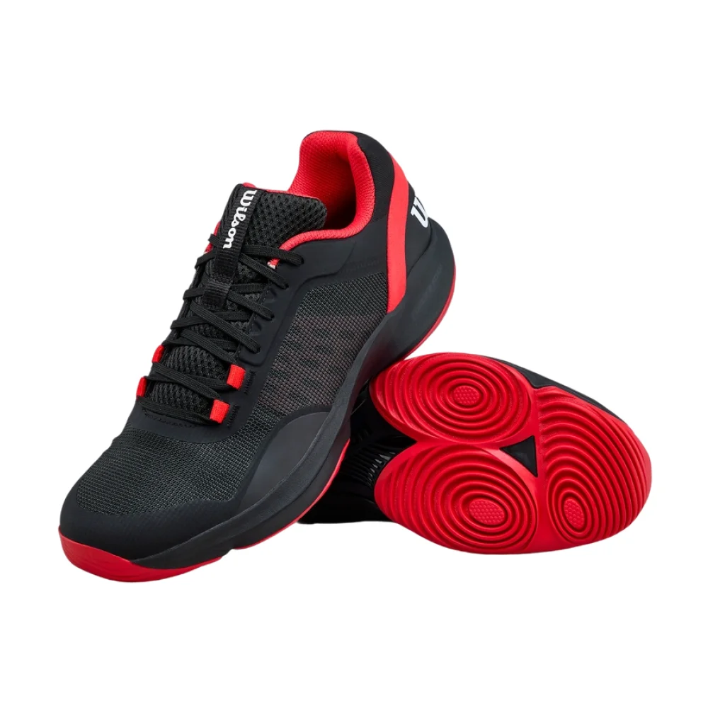 Wilson Hurakn Pro V2 Men's Black Red — Elite Speed Padel Shoes - image 3