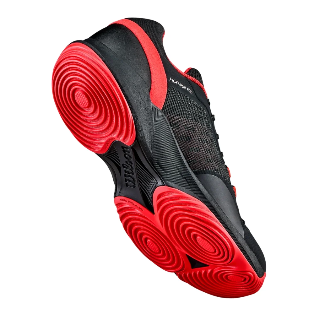 Wilson Hurakn Pro V2 Men's Black Red — Elite Speed Padel Shoes - image 4