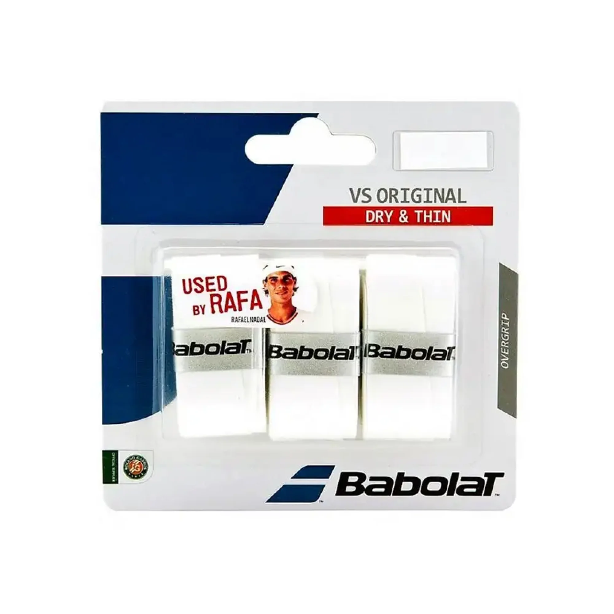 Babolat VS Original – conjunto de três overgrips na cor branco - imagem 1