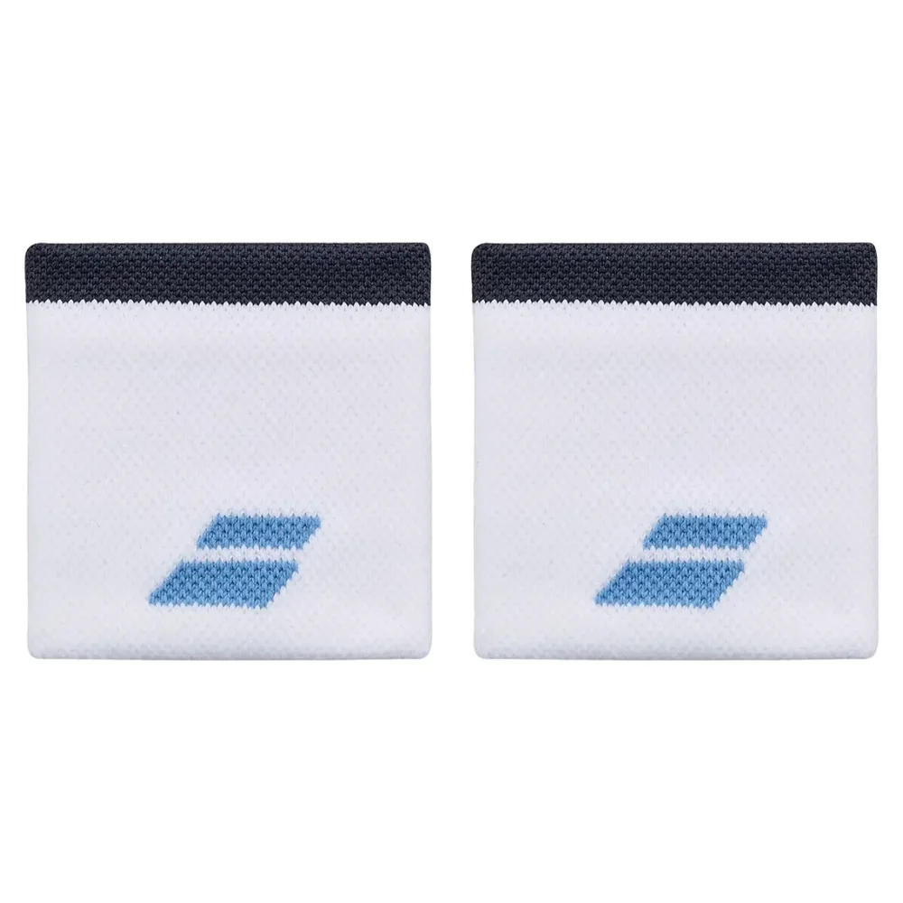 Babolat Logo Wristband White – white 7.5 cm wristband for comfort during play image 1 Babolat Logo Wristband White – white 7.5 cm wristband for comfort during play - image 1