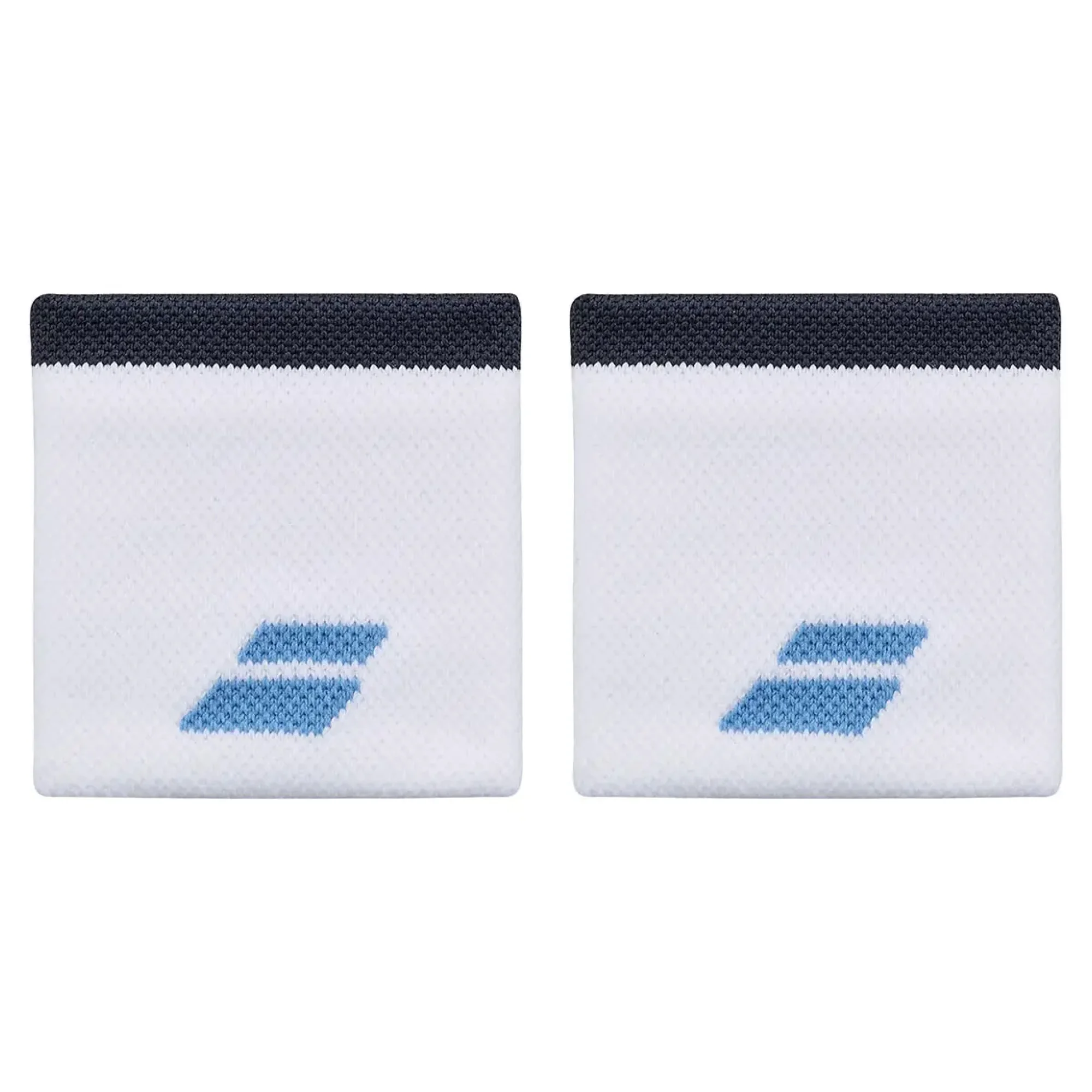 Babolat Logo Wristband White – pulseira branca de 7,5 cm para conforto durante o jogo - imagem 1