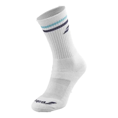 View Babolat Team Single Socks White Blue Babolat Team Single Socks White Blue