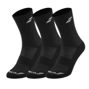 Babolat Pack de 3 pares de meias unissexo preto