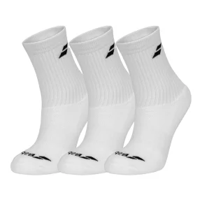 Babolat Unisex Socks White x3
