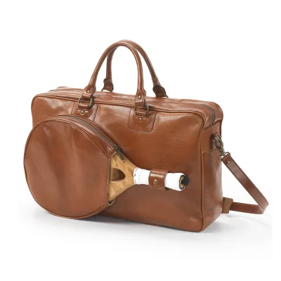Cork Sports Bag Vintage Leather Brown