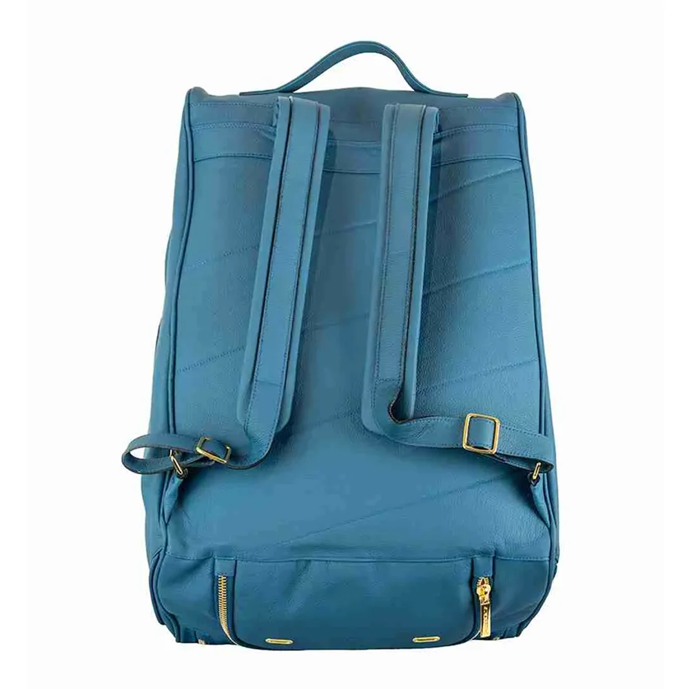 Cork Sports Bag Leather Thermo Blue – termobag em pele com grande capacidade e proteção térmica - imagem 3