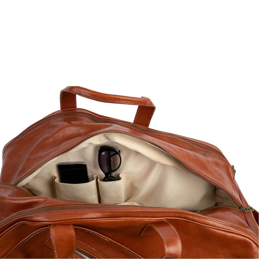 Cork Sports Bag Leather Thermo Brown — couro genuíno e proteção térmica - imagem 4