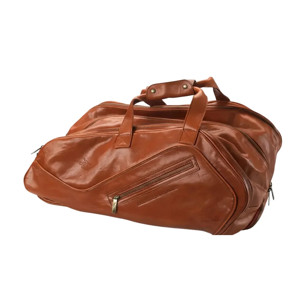 Cork Sports Bag Leather Thermo Brown — couro genuíno e proteção térmica - imagem 1