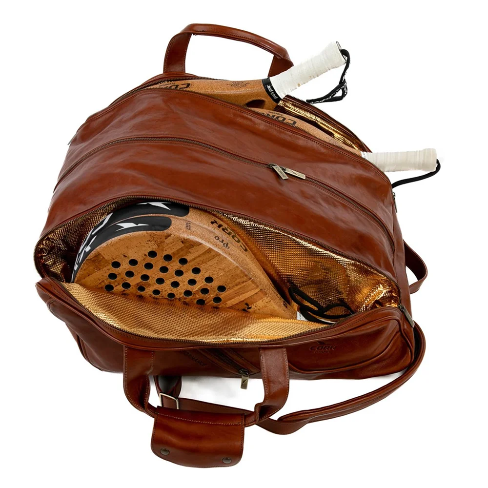Cork Sports Bag Leather Thermo Brown — couro genuíno e proteção térmica - imagem 6